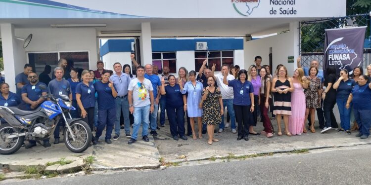 Servidores da PB realizam manifestação contra o desmonte da Funasa